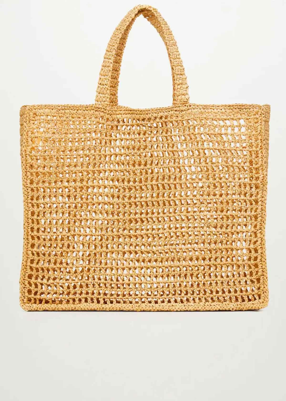 Bolso shopper de rafia