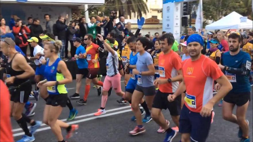 Salida de la Maratón de Málaga