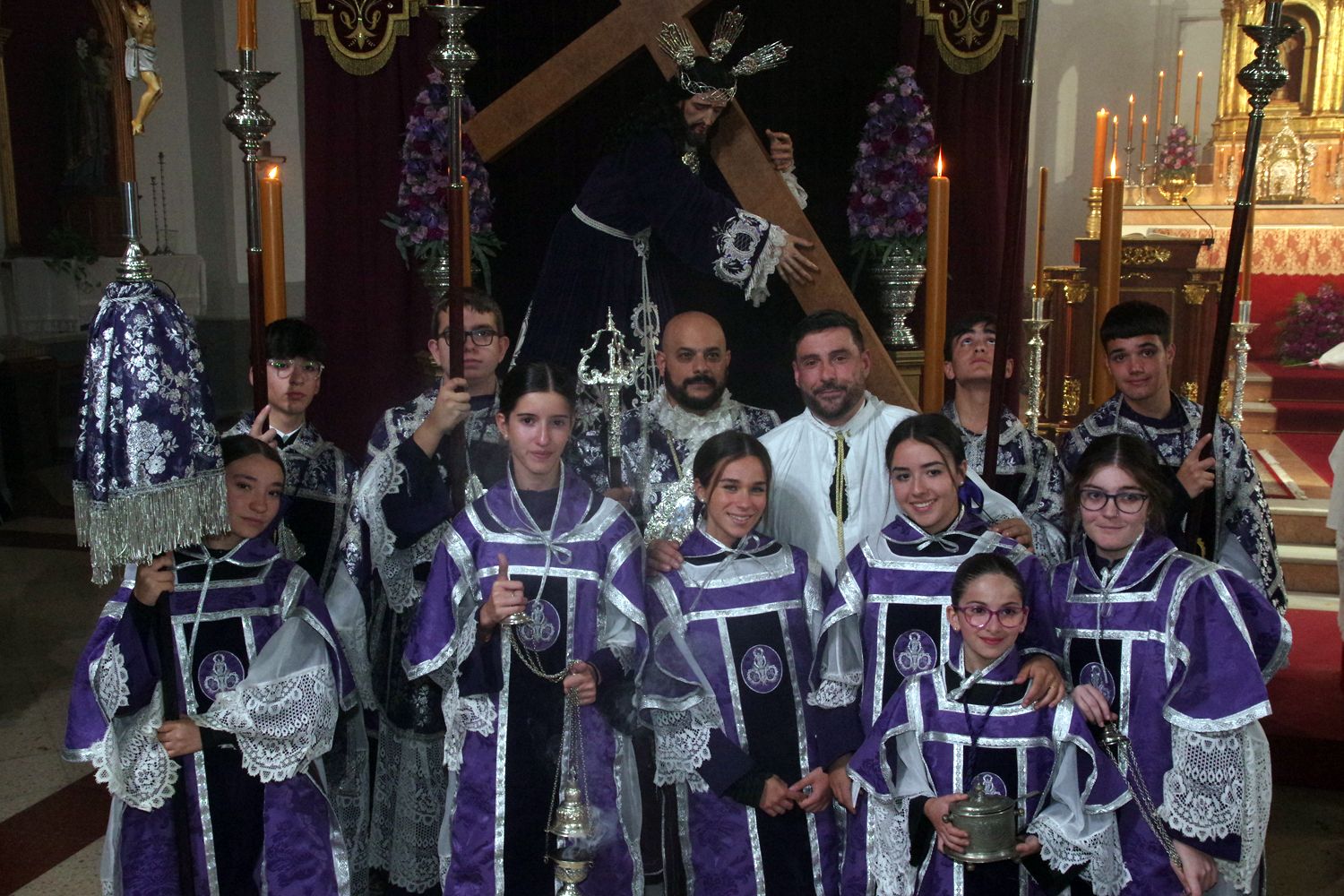 Bendición de la nueva imagen de Jesús con la Llaga en el Hombro, de Alejandro Paneque