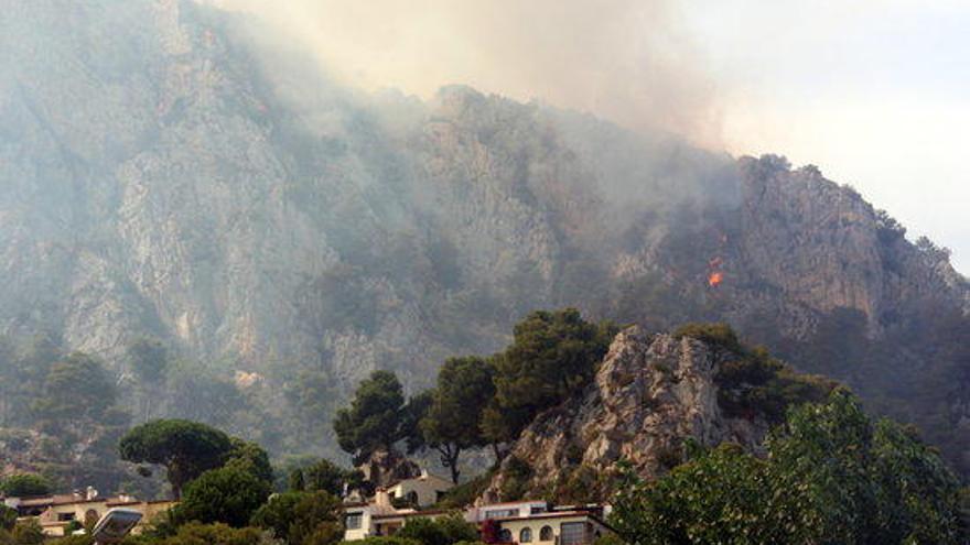 Imatge del foc de Rocamaura.