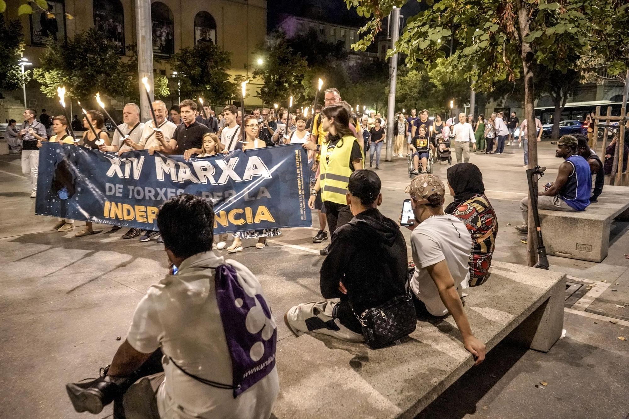 La Marxa de Torxes de Manresa, en imatges