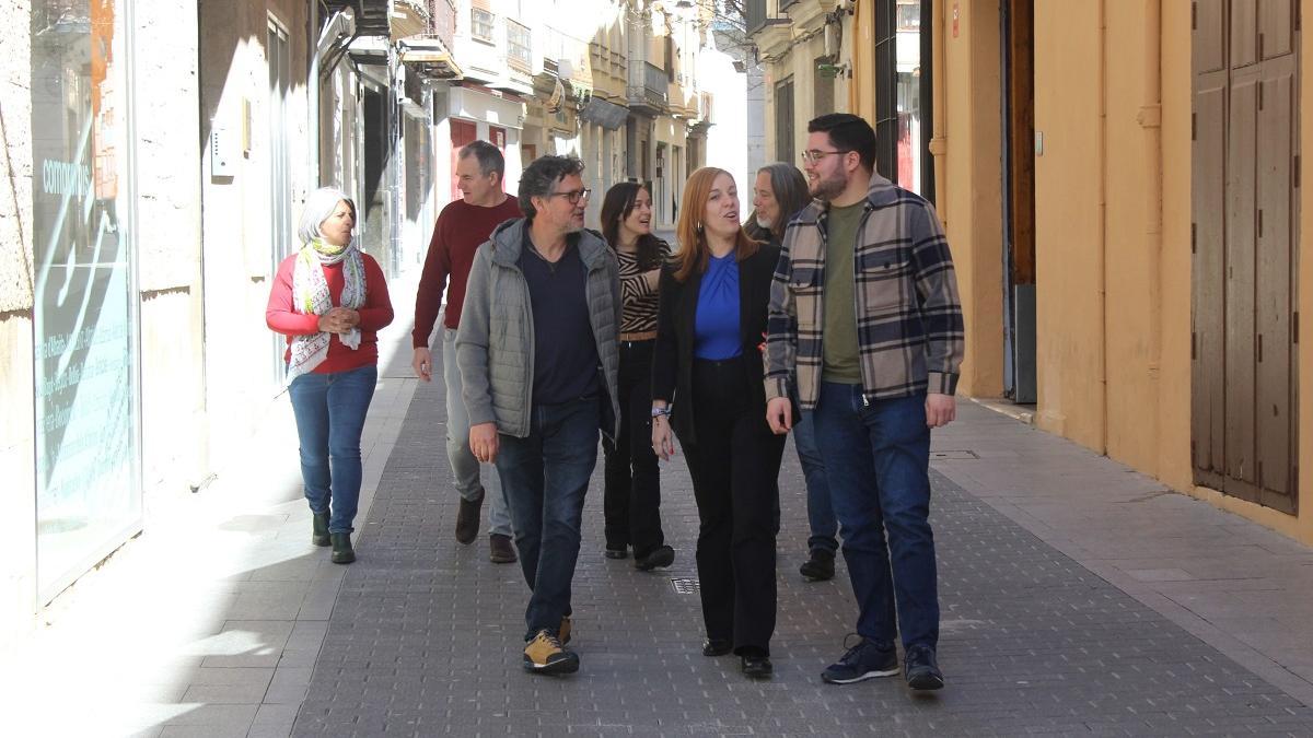 Representantes de Compromís, en una visita realizada a la Diputación de Valencia.