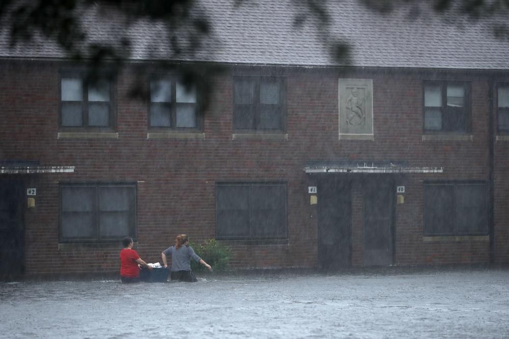 Inundaciones en la costa este de EE UU tras la llegada del huracán Florence