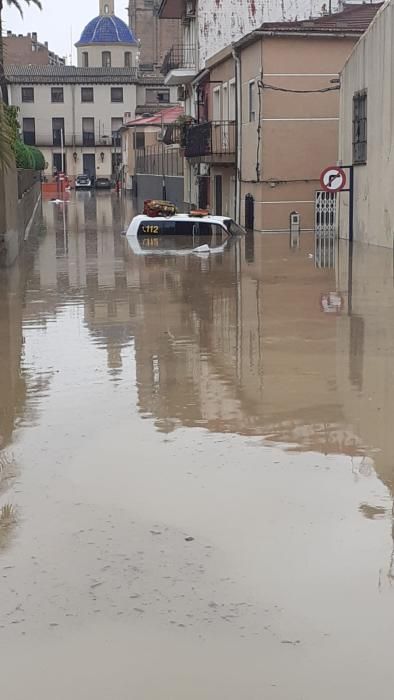 La ciudad de Orihuela, inundad