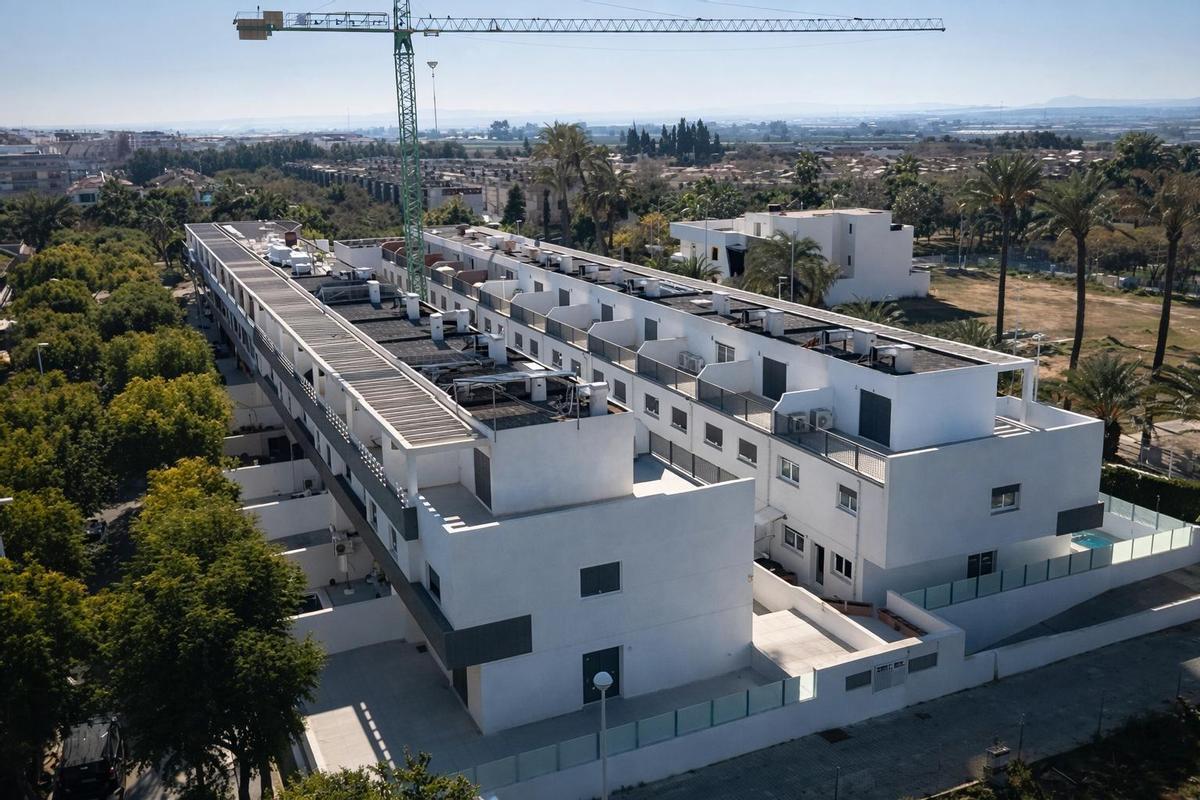 Un complejo residencial que se está construyendo en Picanya.