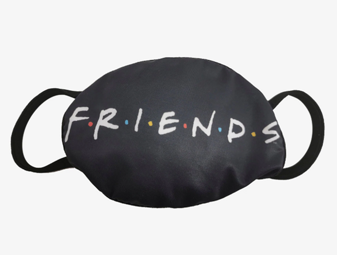 Mascarilla con el logo de Friends
