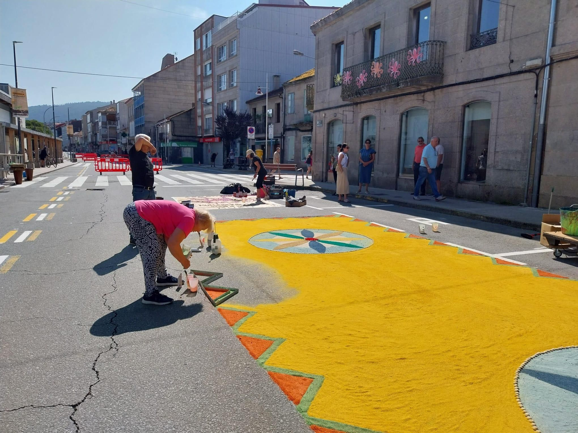 La fiesta de las alfombras florales del Corpus en Bueu (II)