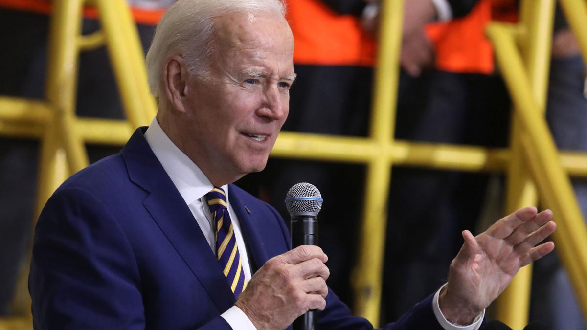 El presidente de Estados Unidos en un acto oficial.