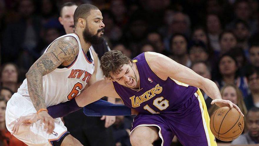 Buen trabajo de Pau Gasol y Calderón con suerte desigual