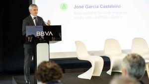 José García Casteleiro, responsable de Banca d’Empreses i Institucions del BBVA a Espanya, en una de les sessions de la Setmana de la Sostenibilitat de BBVA.