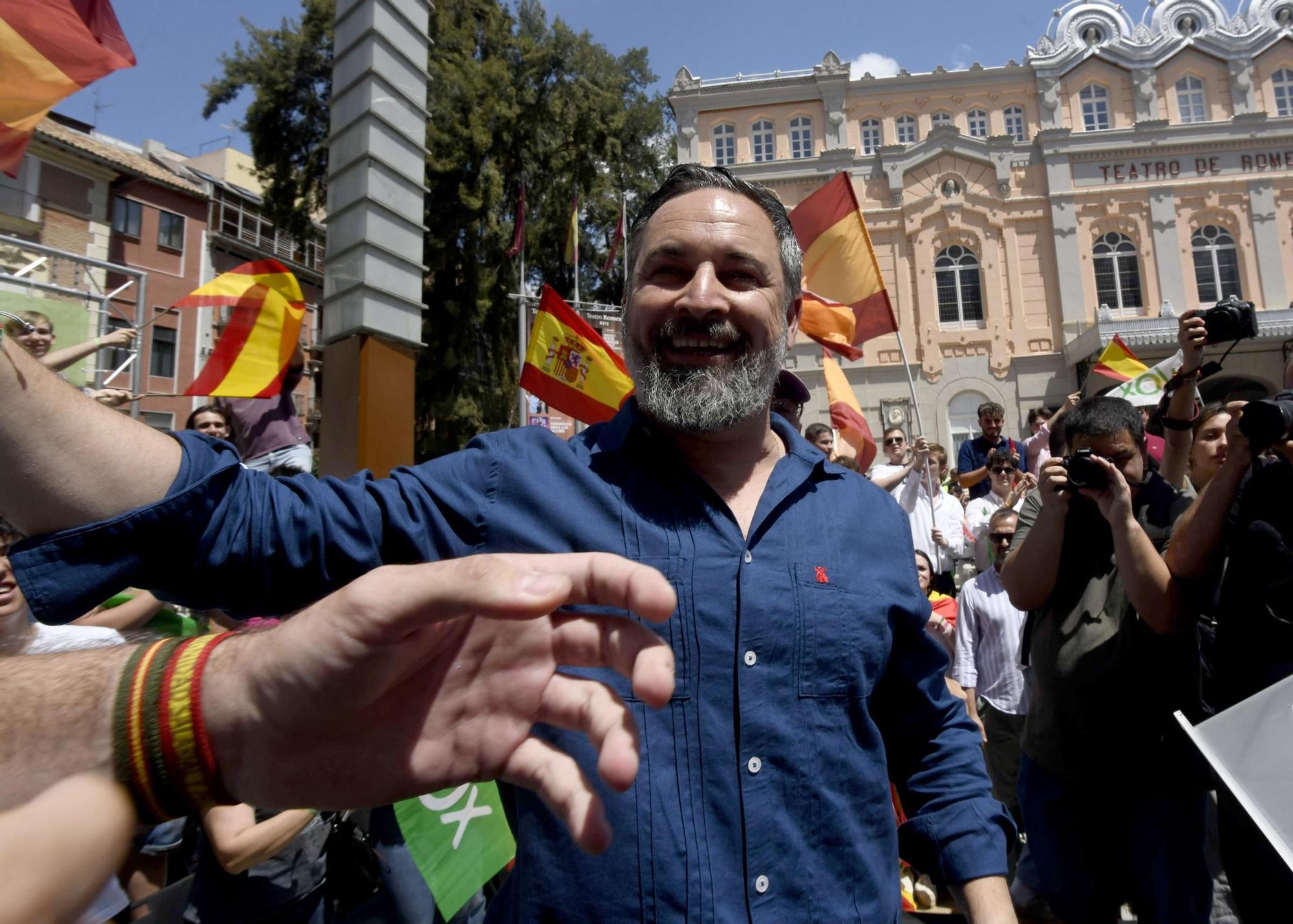 Acto de Santiago Abascal y Jorge Buxadé en Murcia