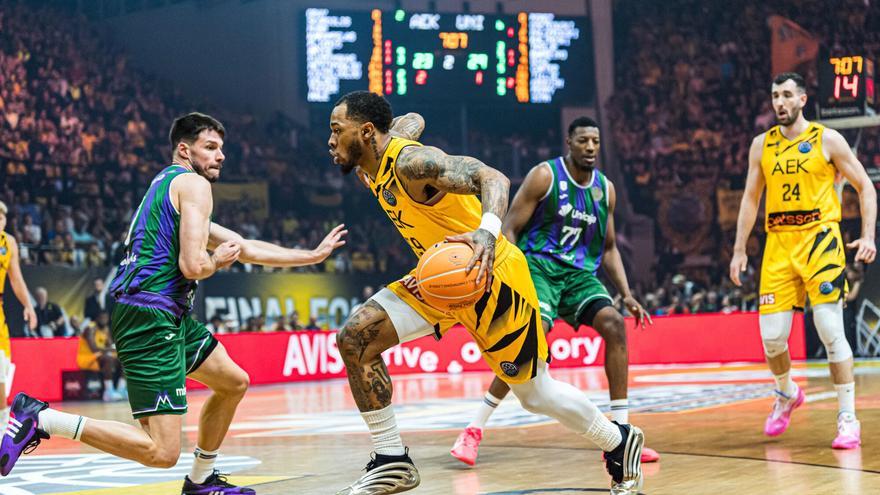 En directo, la semifinal Unicaja-AEK de la Final Four de la BCL