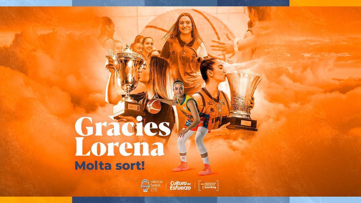 Reconocimiento del Valencia Basket a Lorena Segura