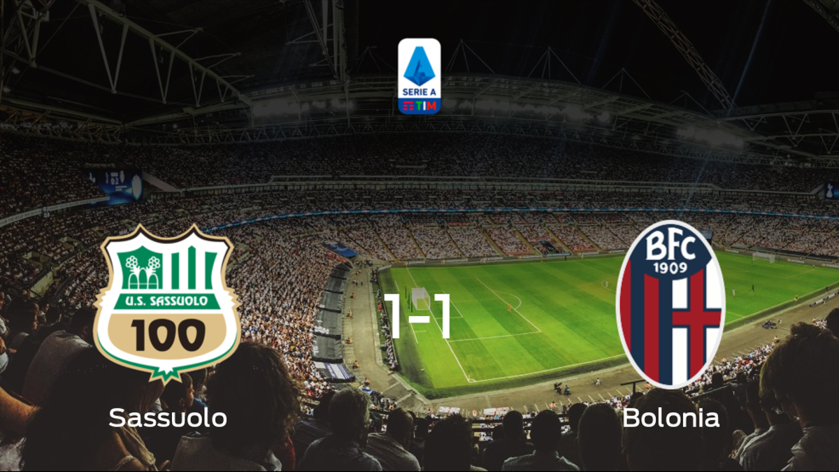 El Sassuolo y el Bolonia empatan a uno en el Estadio Mapei