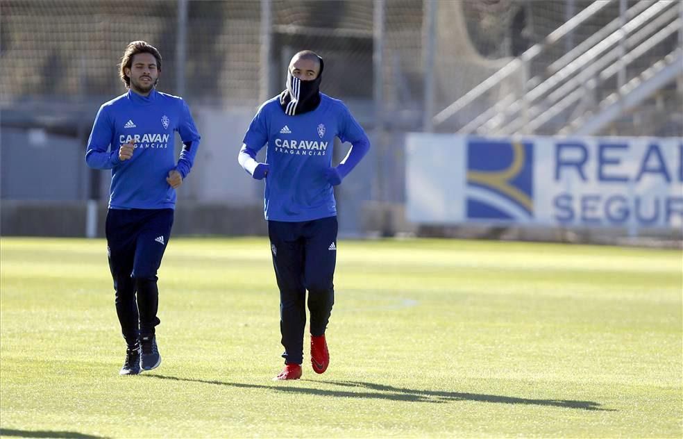 Sesión de entrenamiento del Real Zaragoza