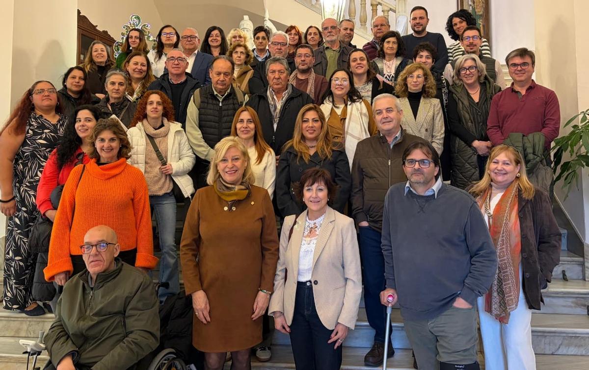 Miembros del Consejo Municipal de Bienestar Social.