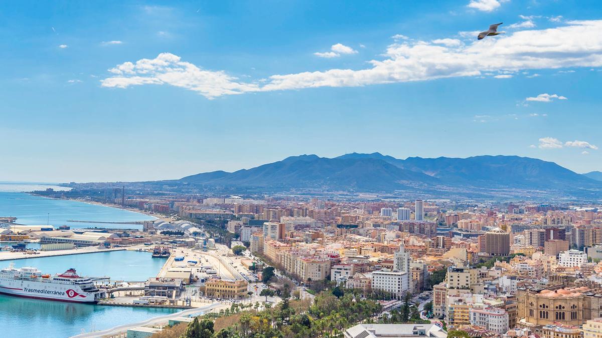 Vista general de Málaga.