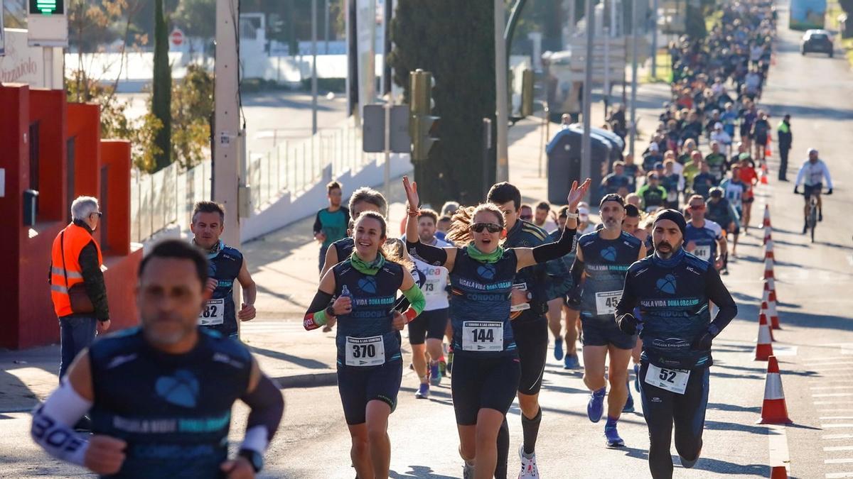 Un grupo de atletas, durante la reciente Subida a Las Ermitas.