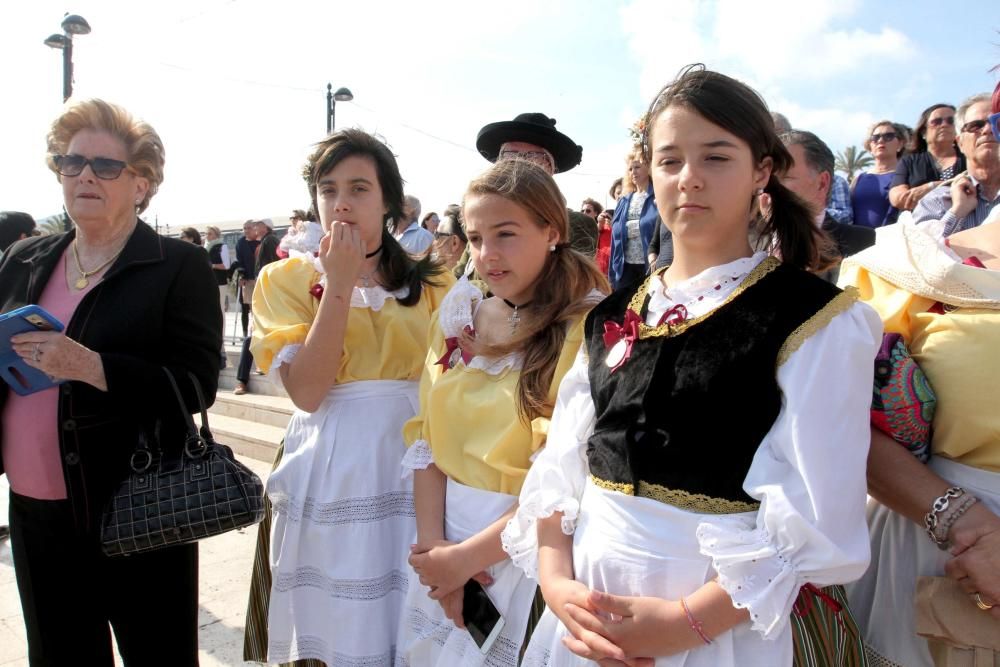 Desembarco de la nueva imagen de San Ginés de la Jara en Cartagena