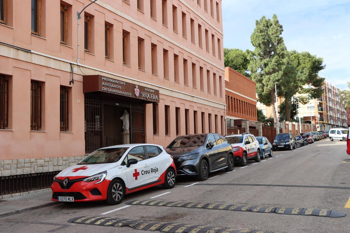 Centro de atención temporal en Burjassot.