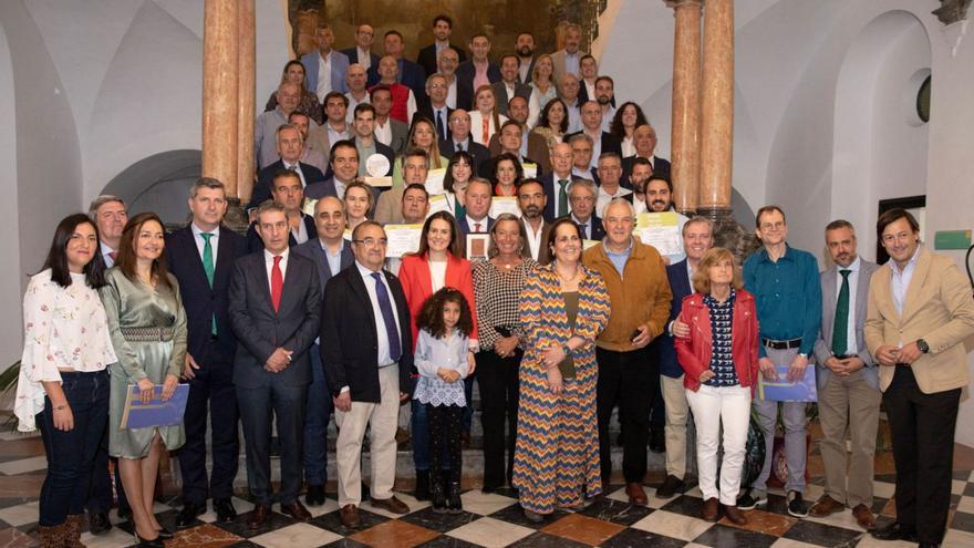 Entrega de premios del 10º concurso ibérico de AOVE Premios Mezquita 2023, ayer. | CÓRDOBA