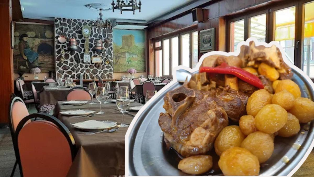 El restaurante lavianés &quot;de toda la vida&quot; donde el cabrito con patatinos es uno de sus platos estrella