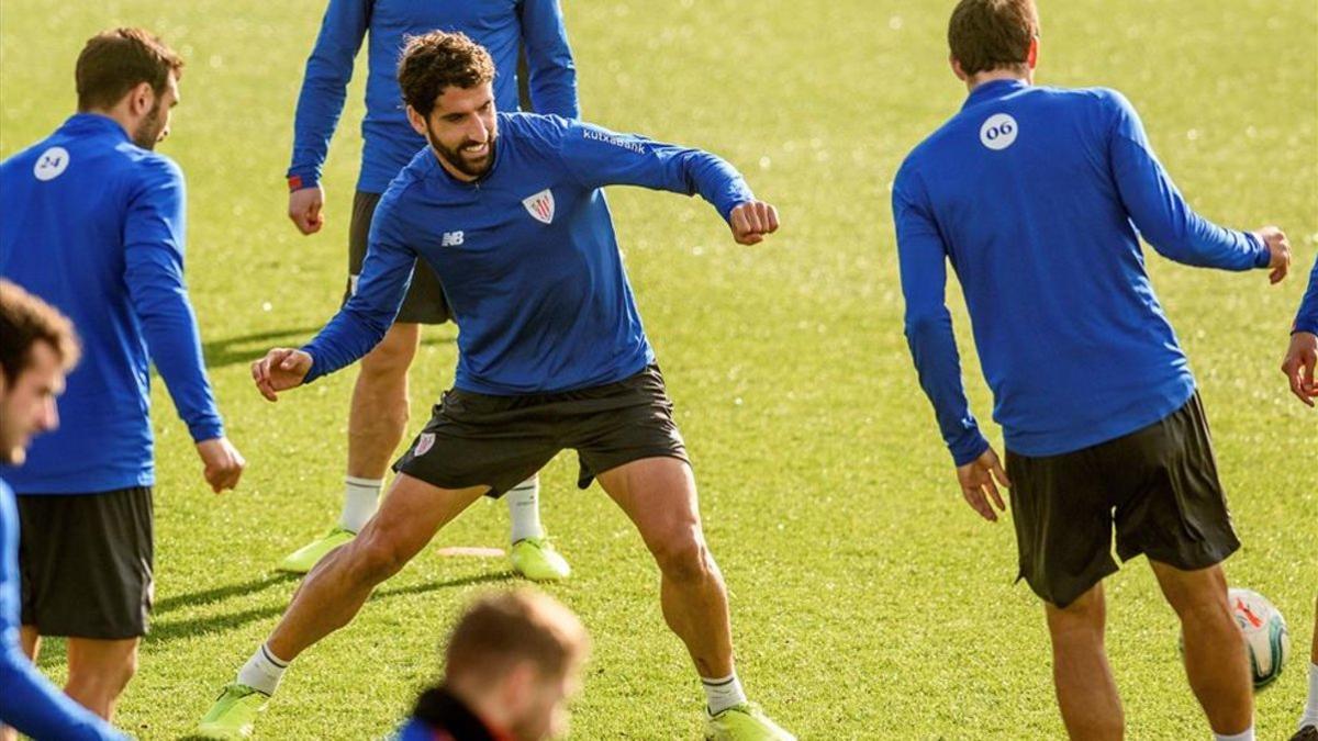 El Athletic preparando el encuentro frente al Betis.