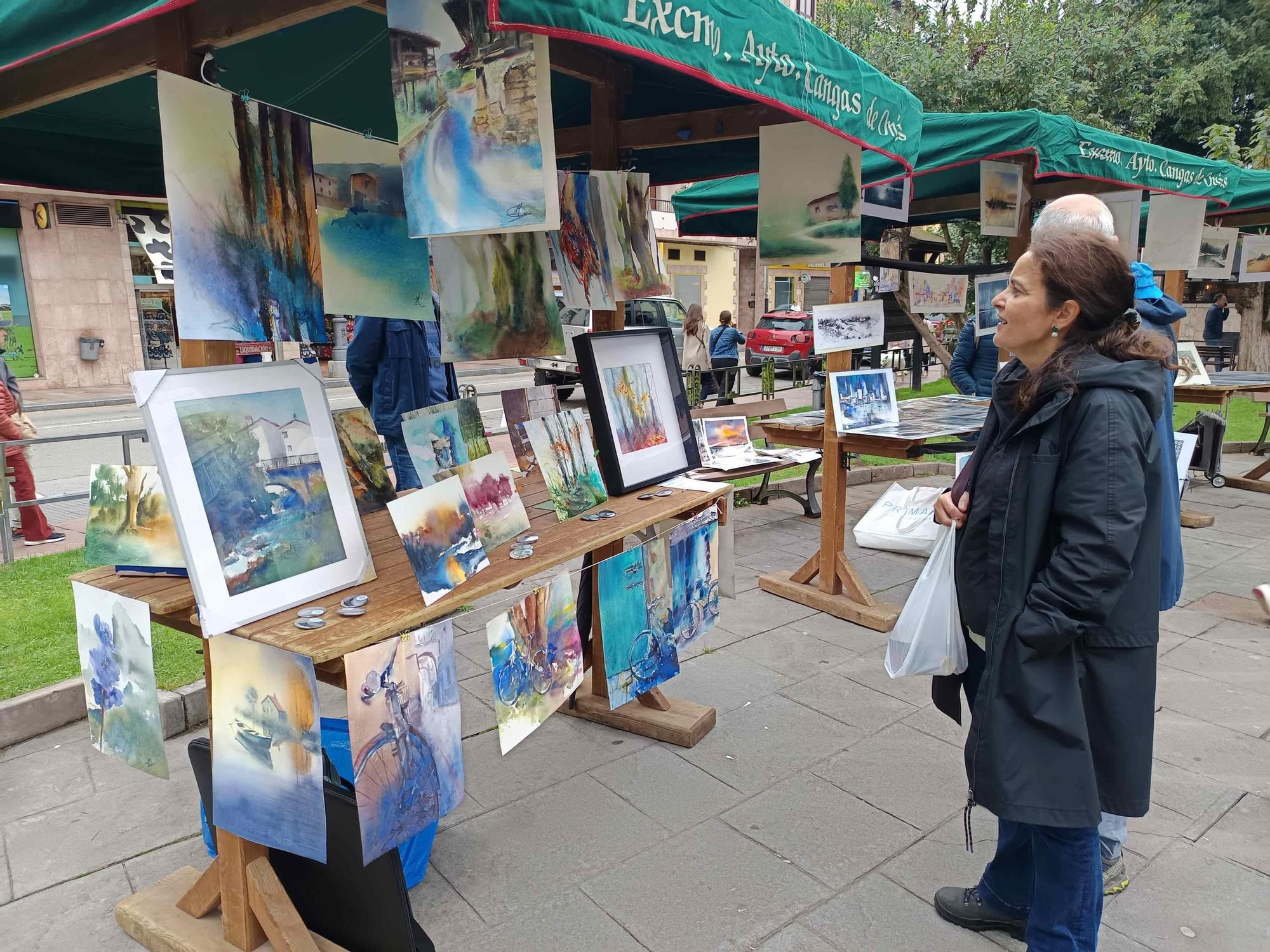 En imágenes: Cangas de Onís celebra un encuentro de acuarelistas