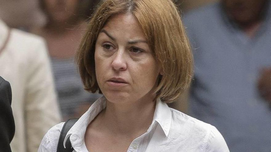 Margalida Sotomayor, durante el juicio por el caso Maquillaje.