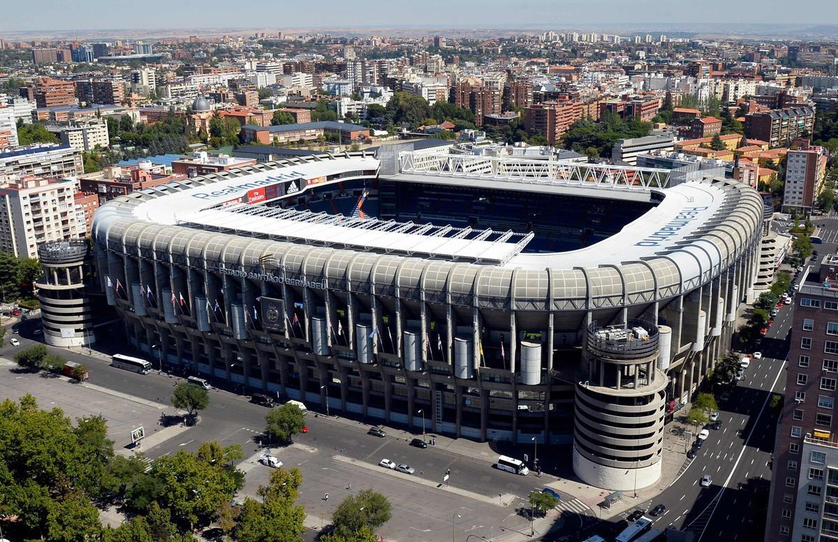 Vista general del estadio Santiago Bernabéu antes de su reforma.