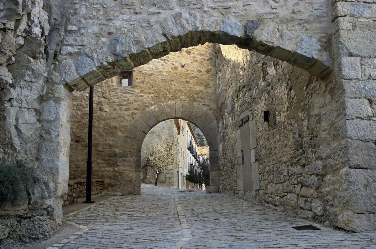 Una calle medieval en la localidad de Ares del Maestrat