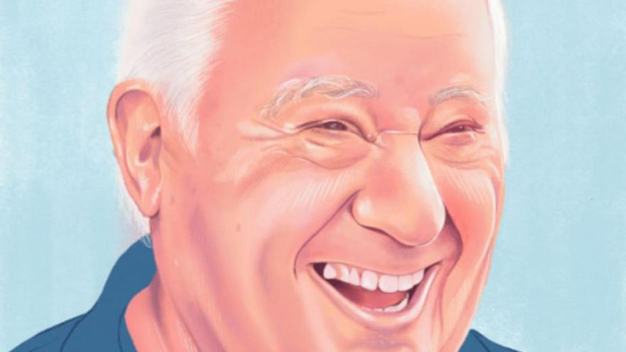 Caricatura de ‘Forbes’ de Amancio Ortega. |   // FORBES