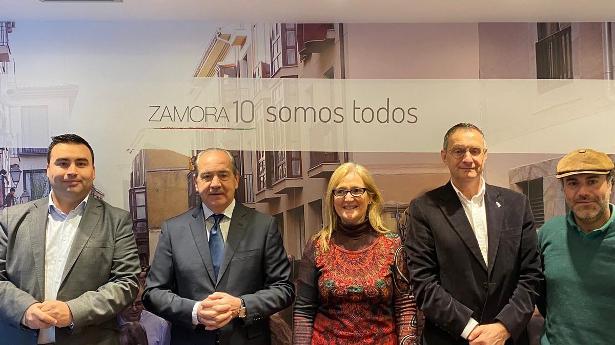 Desde la izquierda, Alfonso Martín, Cipriano García, Patricia García y Francisco Prieto Toranzo