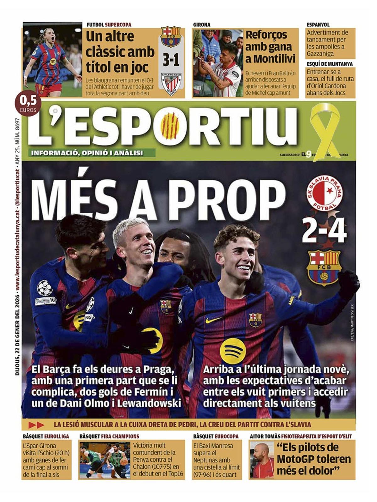 Estas son las portadas de la prensa deportiva de hoy