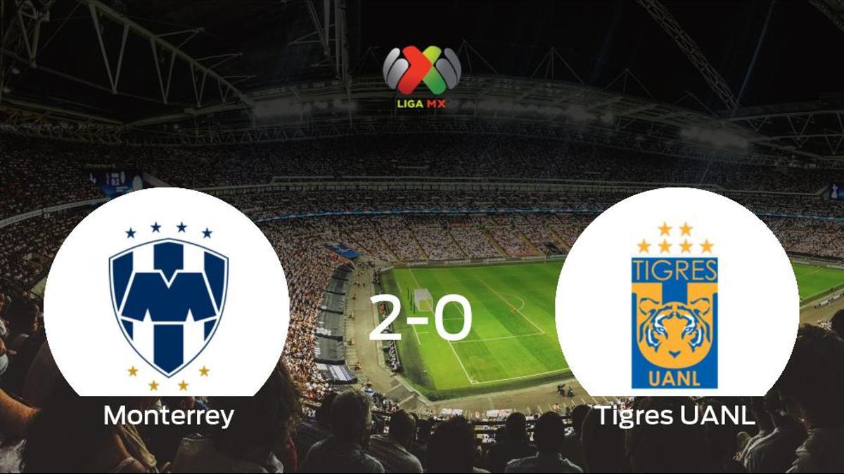 El Monterrey se lleva tres puntos tras derrotar 2-0 al Tigres UANL