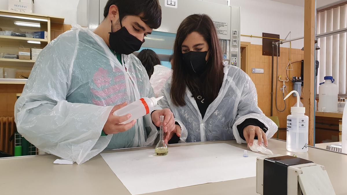 Prácticas realizadas por los jóvenes estudiantes durante el programa “Ven a hacer prácticas a la Universidad”