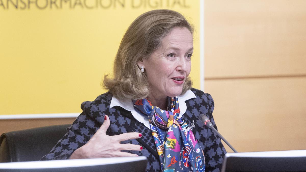 La vicepresidenta primera y ministra de Asuntos Económicos y Transformación Digital, Nadia Calviño.