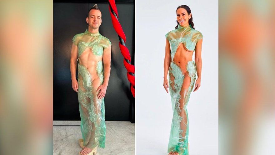 Dabiz Muñoz se viste con el icónico vestido de Cristina Pedroche para mantener la tradición