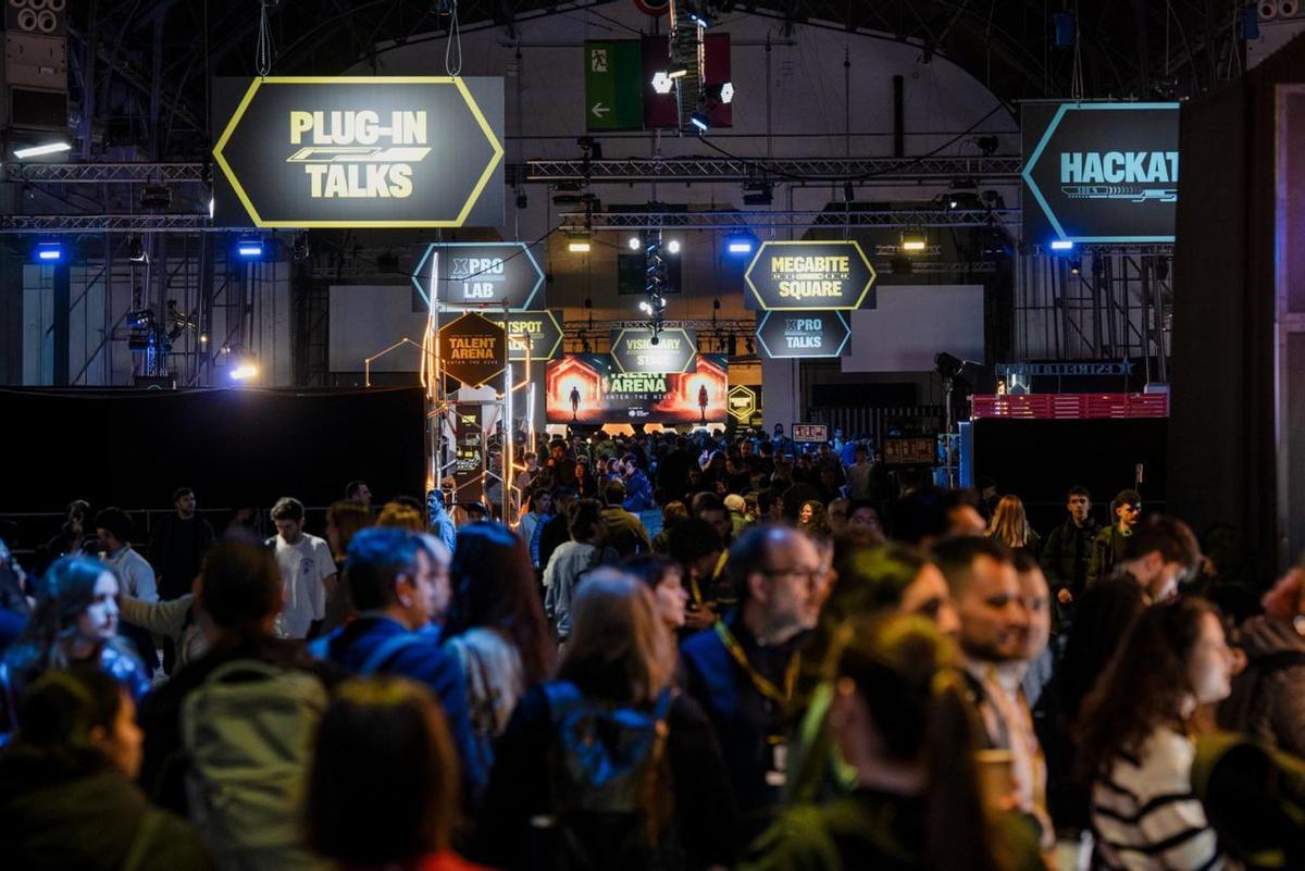 Ambiente en el Talent Arena, el evento satélite del MWC dedicado al talento digital.