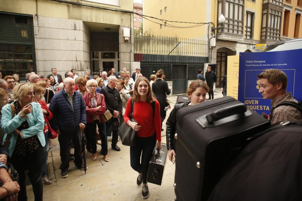 Actuación de la Joven Orquesta de la Unión Europea en Avilés