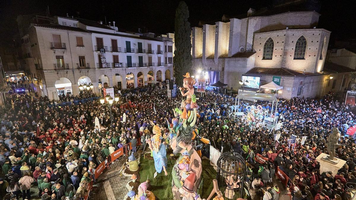 Una imagen aérea de la entrega de premios en Gandia, en archivo.