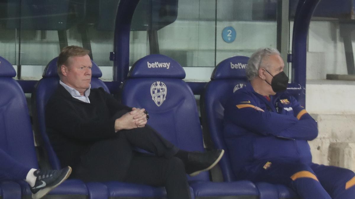 Ronald Koeman, en su etapa como técnico del FC Barcelona.