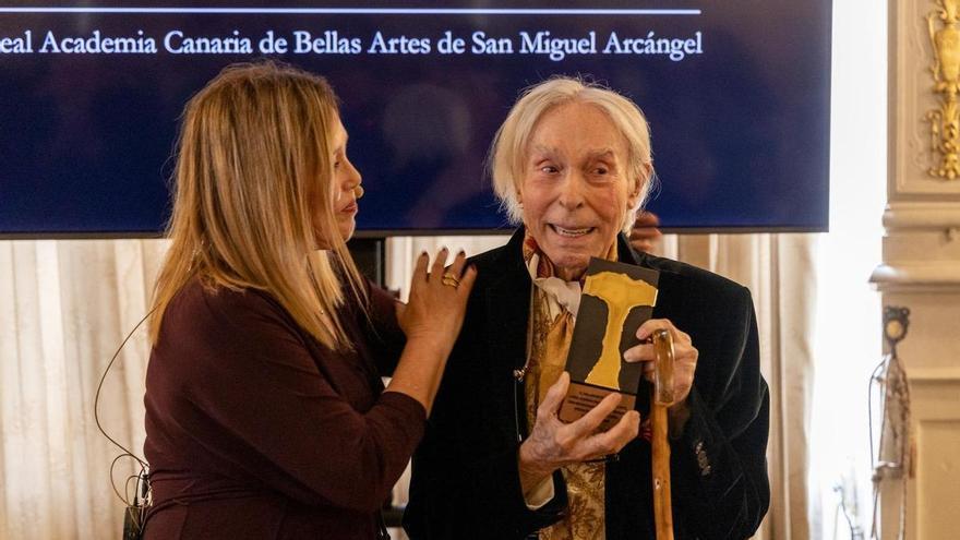 El Parlamento de Canarias y la Academia Canaria de Bellas Artes homenajean al artista Pepe Dámaso