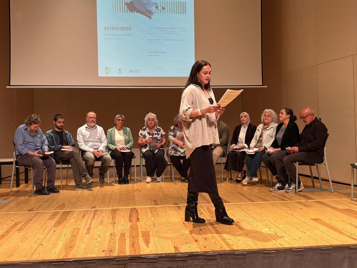 Un moment de l'acte celebrat a l'auditori dels Caputxins