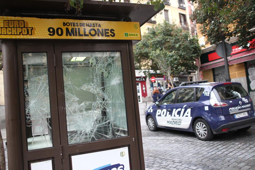 Disturbios en el madrileño barrio de Lavapiés