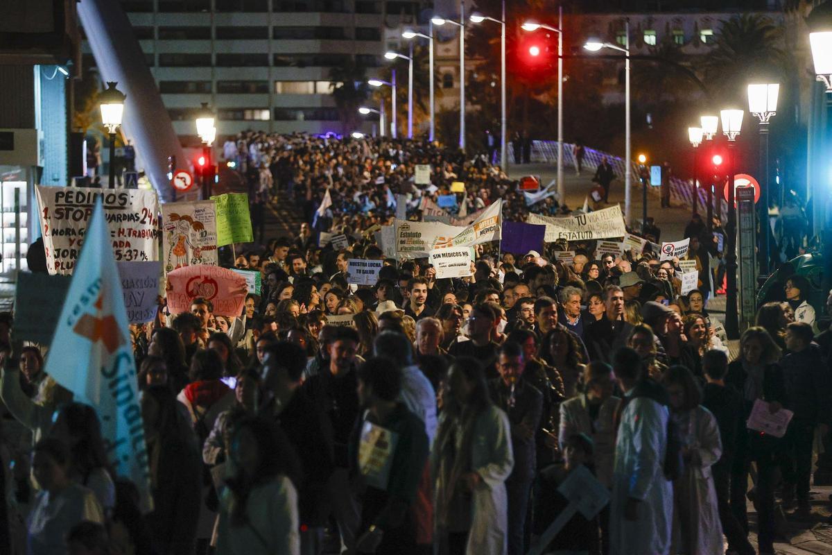 Manifestación de médicos en València