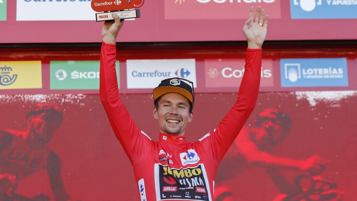 Roglic se viste de &#039;rojo&#039;.