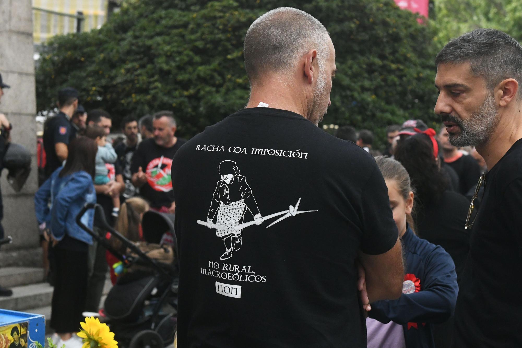 Manifestación en A Coruña contra los parques eólicos