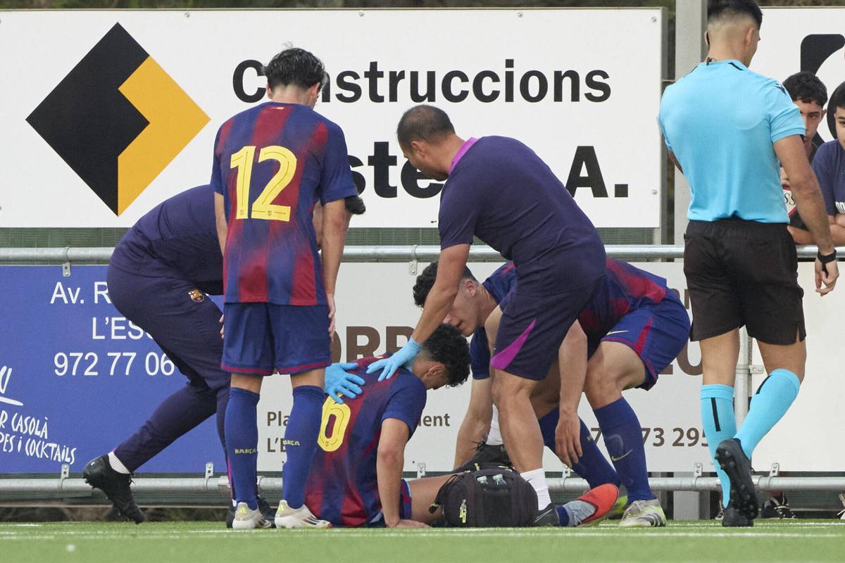 Roger Martínez se lesionó en el minuto 90
