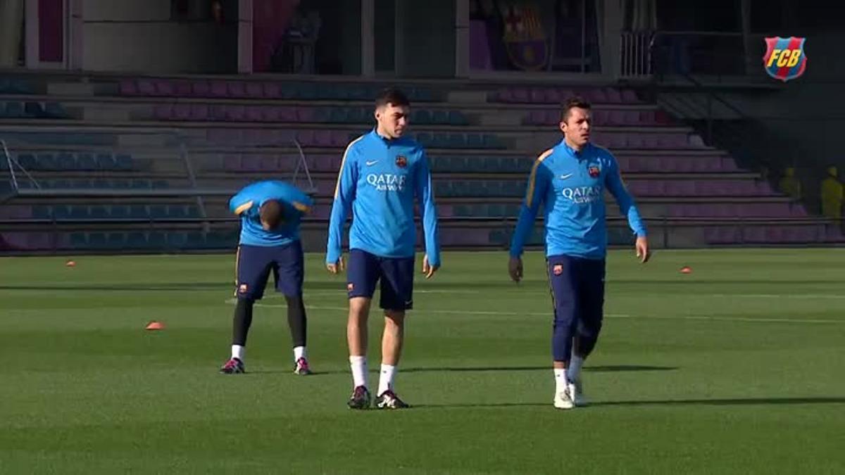 El Barça vuelve a entrenar con Messi